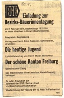 Zeitungsanzeite, 1971