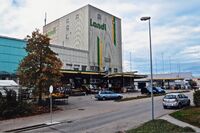Untere Bahnhofstrasse Hinwil, Landi kurz vor dem Abbruch 2015