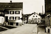 Alte Post und Haus Looser Hinwil, 1940