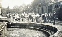19270818 Unfall Drehscheibe Bahnhof Hinwil