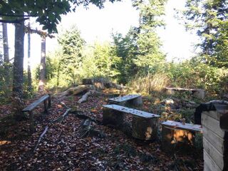 Feuerstelle auf dem Hagheer beim Ringwiler Weiher, 2019