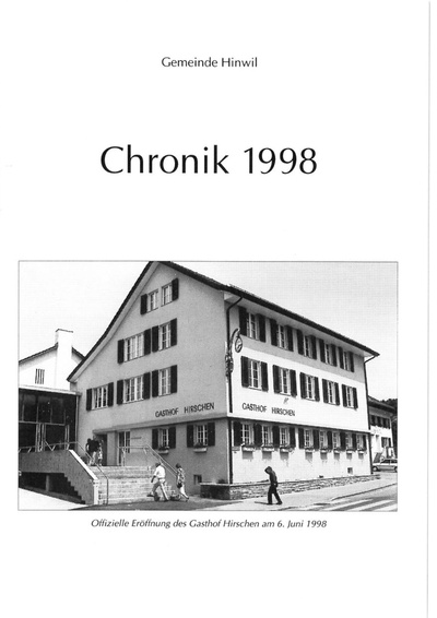 Foto des Mediums (Einband) von „1998 Jahreschronik Hinwil Kurzfassung“