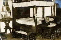 Schlafzimmer im Ortsmuseum Hinwil, ca. 1940