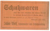 Anzeige von Schuhmacher Wolf, 1925
