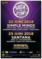 Plakat des Rock the Ring Festivals 2018