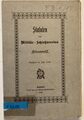 Statuten Militär-schiessverein, 1899
