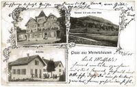 Postkarte aus Wernetshausen, 1905 (Stempel)