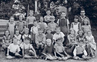 Klassenfoto der Schulklasse Müller im Girenbad