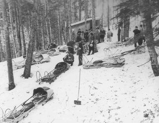 Start Schweizer Meisterschaft Zweierbob, 1952