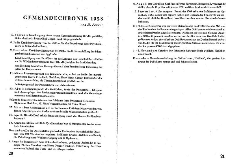 Datei:19280000 Jahreschronik Hinwil Kurzfassung aus Jahrheft.pdf