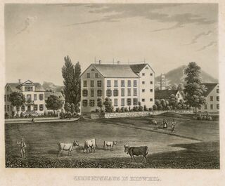 Bezirksgebäude Hinwil nach der Vergrösserung im Jahr 1854