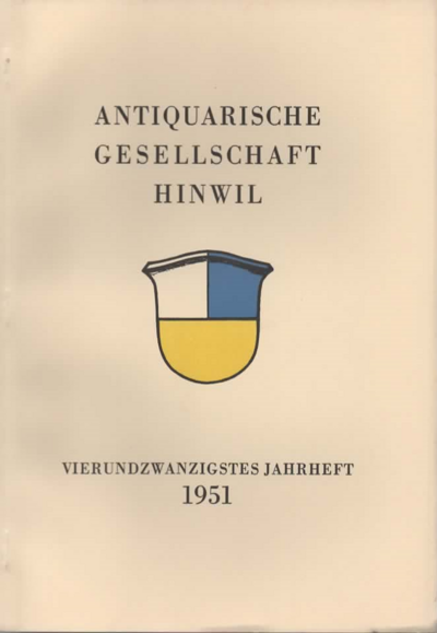 Foto des Mediums (Einband) von „1951 Vierundzwanzigstes Jahrheft“