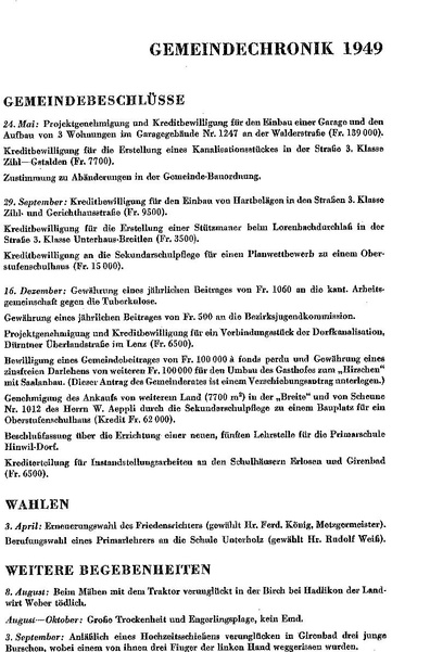 Datei:19490000 Jahreschronik Hinwil Kurzfassung aus Jahrheft.pdf