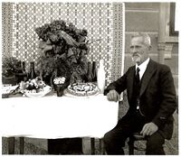 Albert Honegger an seinem 80. Geburtstag, 1935