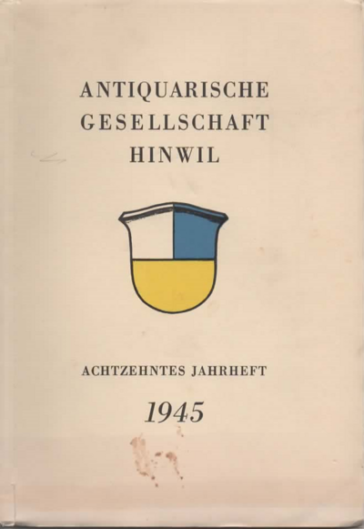 Foto des Mediums (Einband) von „1945 Achtzehntes Jahrheft“