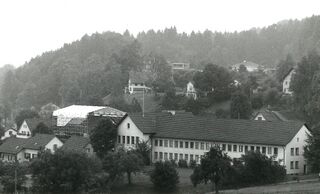 Bezirksgbäude nach dem Brand von 1978