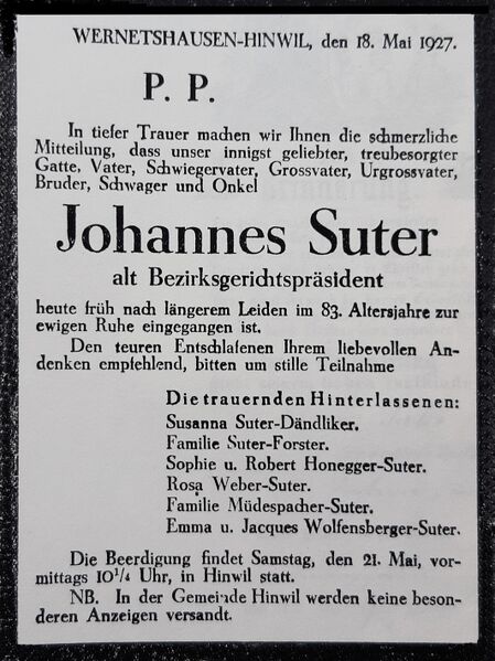 Datei:19270528 Todesanzeige J. Suter.jpg