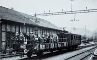 Besichtigungsfahrt von National- und Ständerätlicher Komission 1948