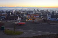 Blick von Glättlis Heim aus über das Dorf am 1. Januar 2017