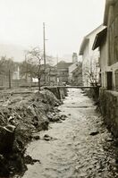 Wildbach vor der Korrektion, 1929