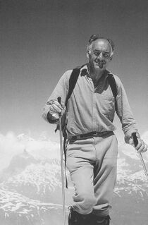 Albert Walder auf dem Pizzo Lucendro, 1982