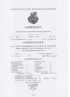 Willi Siebers Lehrbrief