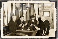 Von links: Die Herren Kunz, Glaettli, Meier und Feurer im Ortsmuseum