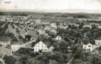 Postkarte Hinwil Zentrum, Stempel 1907