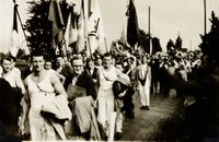 Verbandsturnfest 1948, Marsch vom Bahnhof