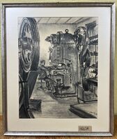 Zeichnerische Darstellung Fabrikraum Suter