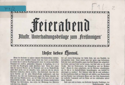 Foto des Mediums (Einband) von „Feierabend“
