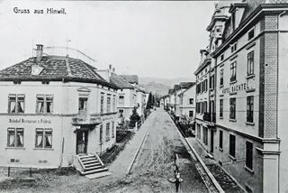 Blick in die Bahnhofstrsse von Süden, Anfang 20. Jahrhundert