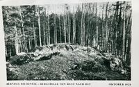 Burgstelle Bernegg, von West nach Ost, Oktober 1925, im Jahrheft 1931