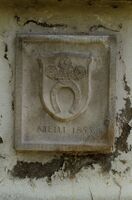 Wappen an der Villa Meiligut, 2006