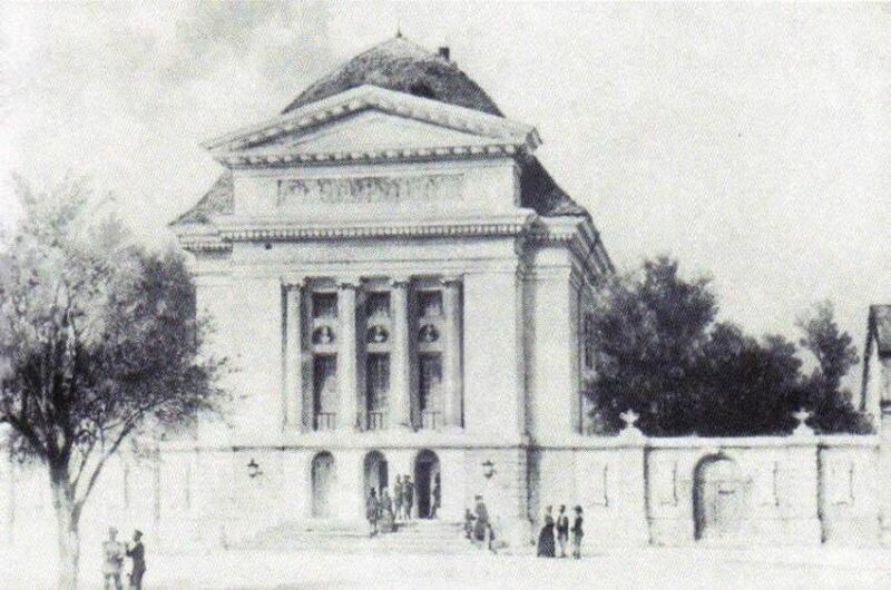 Datei:Das Schauspielhaus (1844); Aquarell von Carl Graeb.jpg