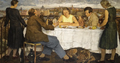 Lotte Laserstein, Abend über Potsdam, 1930, Öl auf Holz