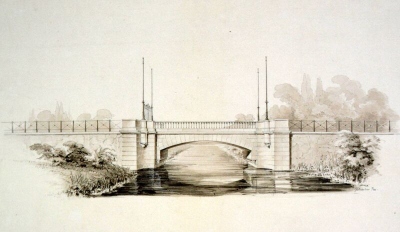 Datei:Schwanenbrücke, 1840.jpg