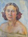 Portrait Anni Spitzner, Öl auf Leinwand, Walter Scheidemandel (1932)