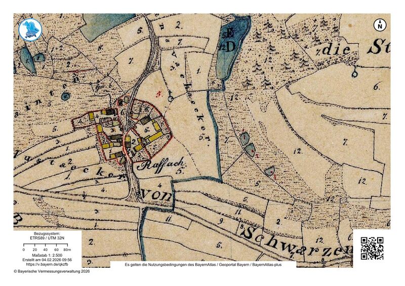 Datei:Raffach (Schwarzenfeld) Uraufnahme 1834.jpg