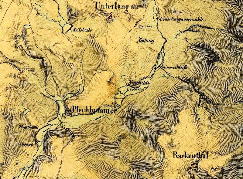 Datei:Greiner Greinerschleif Karte um 1860.jpg