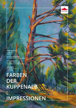 Ausstellungsplakat "Farben der Kuppenalb-Impressionen"