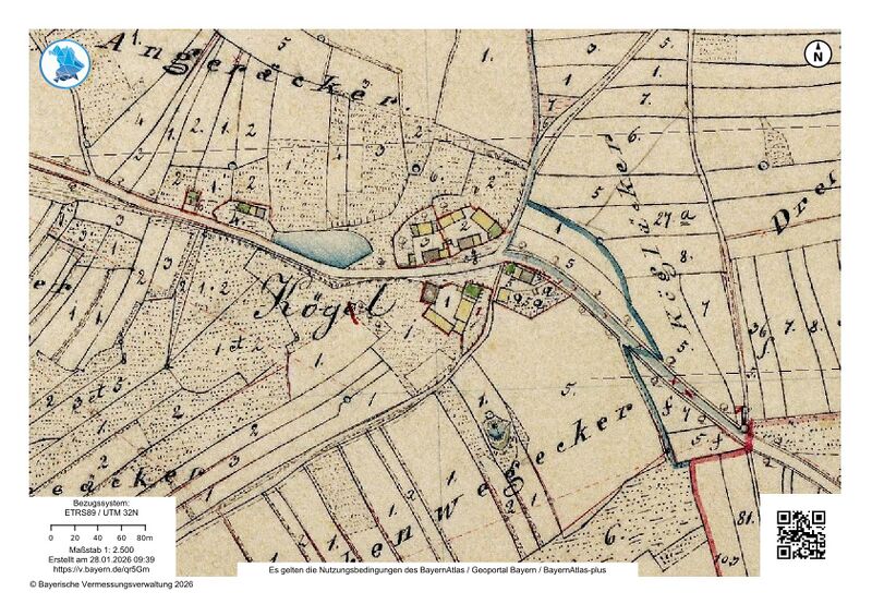 Datei:Kögl Uraufnahme 1834.jpg