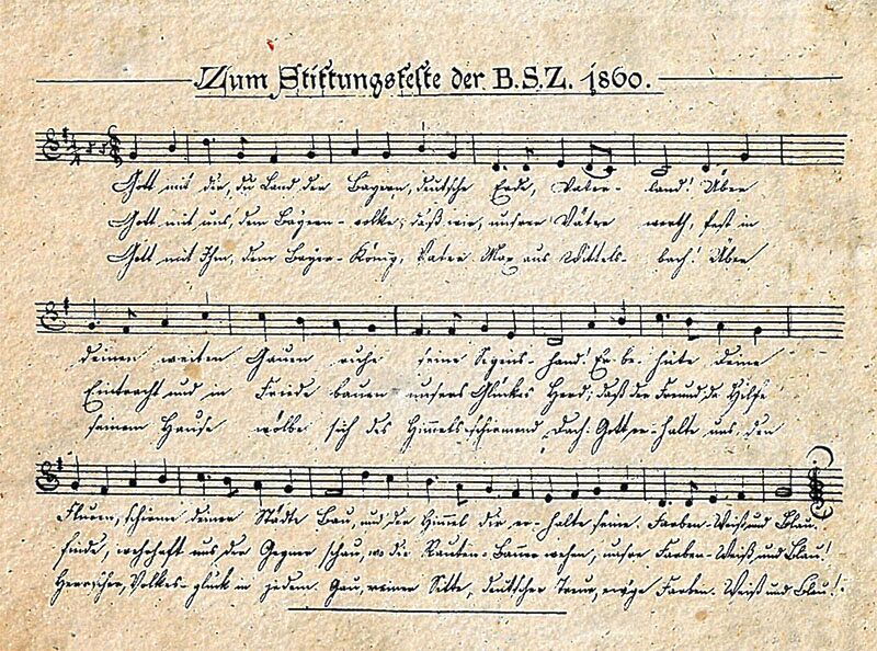 Datei:Urschrift der Bayernhymne - 1860.jpg