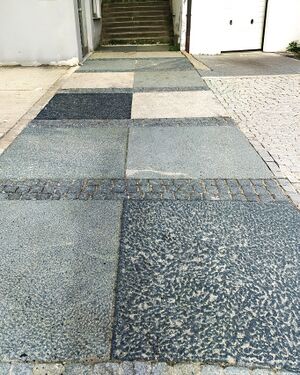 Granitplatten der Großen Straße in Parsberg Foto: Burgmuseum Parsberg