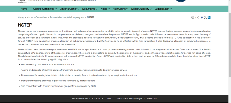 Process service - Justice Definitions Project