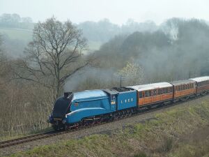 2012: Spring Gala guest 60019 Bittern [LNER 4464] approaching Highley