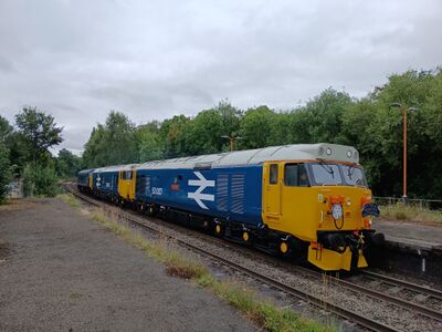 30 July: 50007, 50033 and 46045 passing Stourbridge