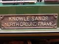 Knowlsands North Ground Frame name plate