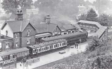 A GWR Steam Railmotor at Bewdley circa 1908-1911