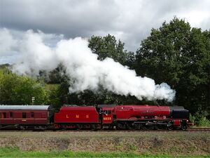 2018: Autumn Gala guest LMS Stanier 8P Coronation Pacific 46233 Duchess of Sutherland